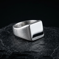 Graphite Signet Ring