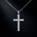 Moissanite Cross Pendant
