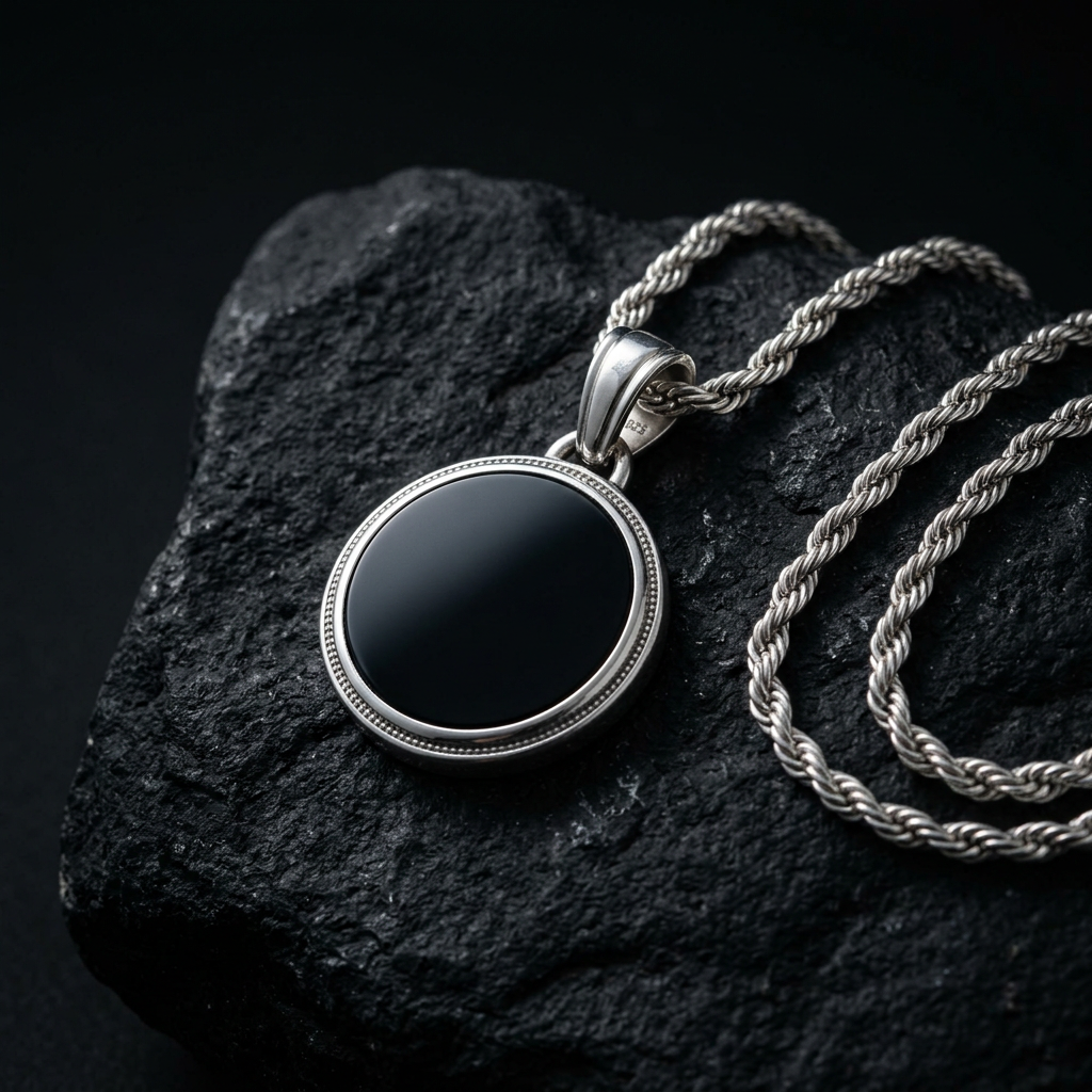 Onyx Disc Pendant